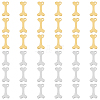 40Pcs 2 Colors 304 Stainless Steel Charms STAS-DC0012-66-1