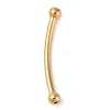 304 Stainless Steel Curved Tube Beads LS-STAS-M061-04G-1