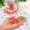 300Pcs Frosted Transparent Glass Beads GLAA-TA0002-78D-7