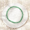 Natural Green Aventurine Beaded Stretch Bracelets BJEW-D446-A-34-4
