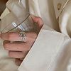 Hand Bone 925 Sterling Silver Adjustable Cuff Rings FS-WG67184-01-2