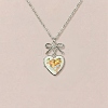 Brass Enamel Bowknot Angel Heart Photo Locket Pendant Necklaces for Women KK-CBAF5B9-03P-1