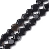 Dyed & Heated Natural Black Agate Beads Strands G-K359-C12-01-1