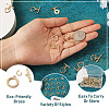 Kissitty 32Pcs 16 Styles Rack Plating Brass Toggle Clasps KK-KS0001-25-15