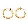 Ion Plating(IP) 304 Stainless Steel Clip-on Earrings EJEW-P232-01G-1