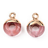 Natural & Synthetic Mixed Gemstones Flat Round/Donut Charms G-I347-M-3