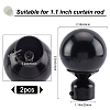 2Pcs Iron Round Curtain Rod Finials FIND-GF0002-96A-2
