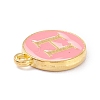 Golden Plated Alloy Enamel Charms X-ENAM-Q437-14H-2