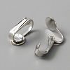 Brass Clip on Earring Findings LS-KK-WH0047-67P-2