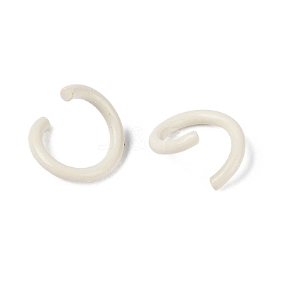 Spray Painted Iron Open Jump Rings IFIN-T017-04B-30-1