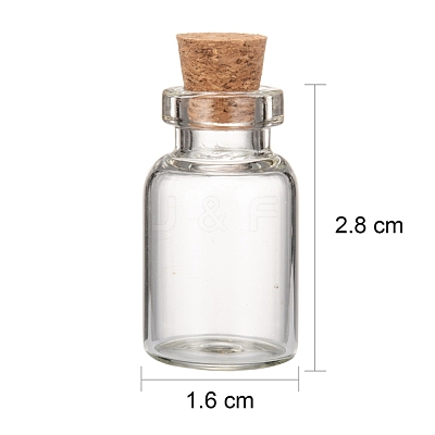 Glass Jar Bead Containers X-CON-Q016-1