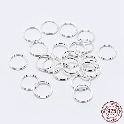 925 Sterling Silver Soldered Closed Jump Rings STER-F036-03S-0.9x6-1
