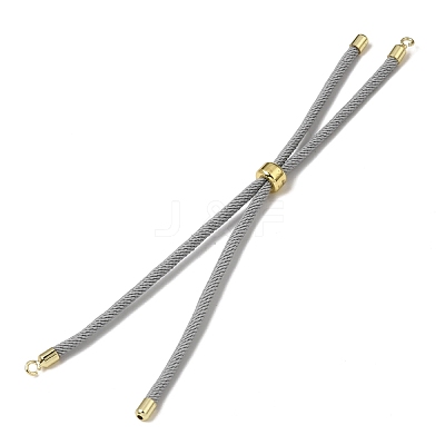 3MM Adjustable Round Nylon Braided Cord Bracelet Making FB-CBAA152-04G-32-1