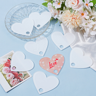 8Pcs Acrylic Heat Transfer Big Pendants FIND-SP0003-09C-1