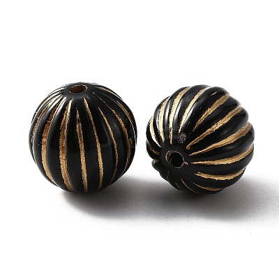 Plating Acrylic Beads KY-WH0046-04I-1