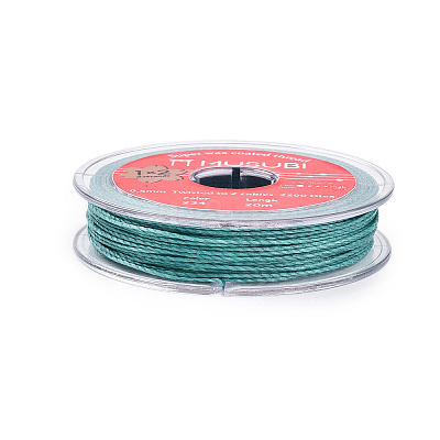 2-Ply Round Waxed Cotton Thread Cords YC-T004-01A-17-1