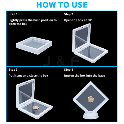 Polyethylene(PE) 3D Floating Frame Display Holder ODIS-FH0001-02B-02-1