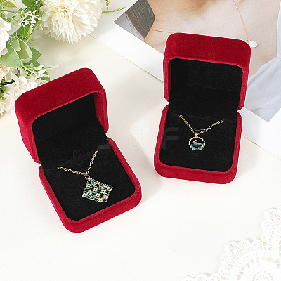 Square Velvet Jewelry Boxes for Pendant CON-WH20013-03A-1