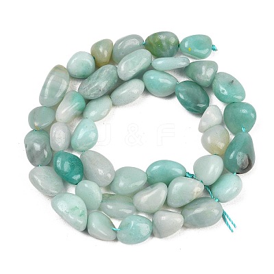 Natural Amazonite Nuggets Beads Strands G-J335-31A-1