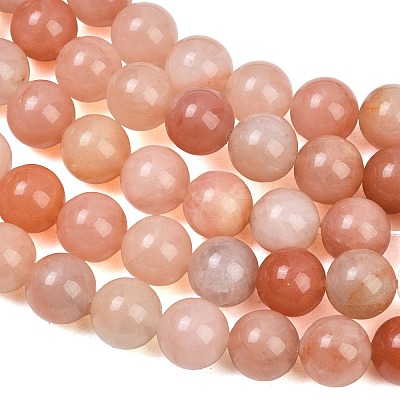 Dyed Natural Pink Jade Beads Strands GG-CBAD029-A12-10mm-1