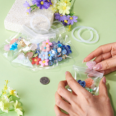 50Pcs Transparent Plastic Resealable Packaging Bags OPP-TA0001-28-1