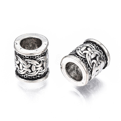 Tibetan Style Alloy European Beads X-TIBEB-N005-068-1