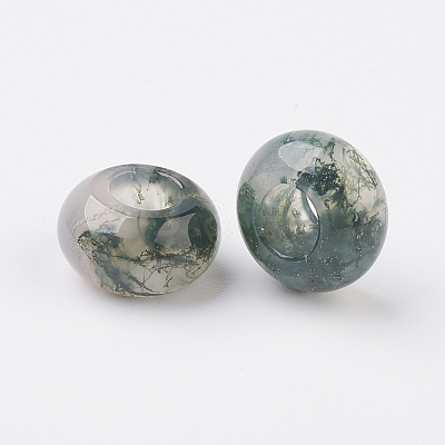 Natural Indian Agate European Beads LS-X-G-G740-14x8mm-11-1