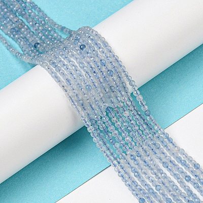 Grade A Natural Aquamarine Beads Strands LS-G-E411-19F-2mm-1