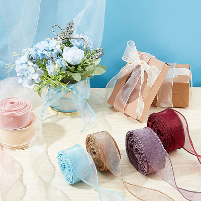 Polyester Ribbon DIY-WH0325-44B-1