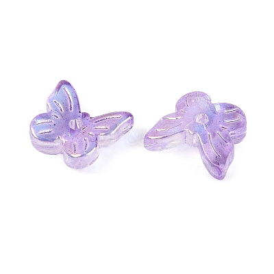 Electroplate Transparent Glass Beads EGLA-N057-03E-1