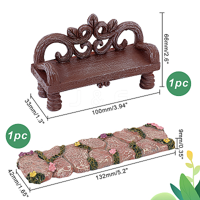 Resin Mini Chairs AJEW-WH0258-181-1