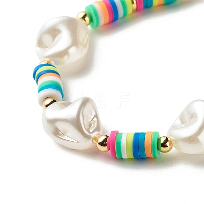 Imitation Pearl Braided Bead Bracelet for Girl Women BJEW-JB07156-1
