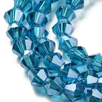 Transparent Electroplate Glass Beads Strands LS-EGLA-A039-T2mm-A01-1