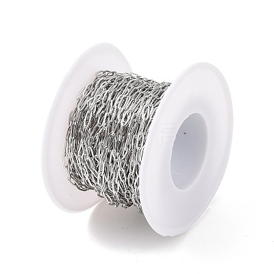Tarnish Resistant 304 Stainless Steel Cable Chains CHS-C002-03P-06-1