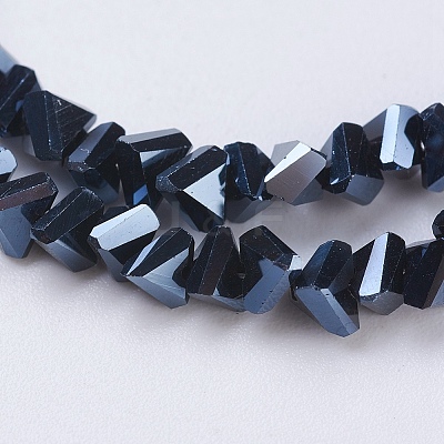 Electroplate Glass Beads Strands EGLA-J145-4mm-FP06-1
