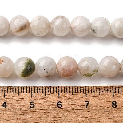 Natural White Moonstone Beads Strands G-I388-01-8mm-1