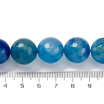Natural Agate(Dyed & Heated) Beads Strands G-K390-A17-01-1