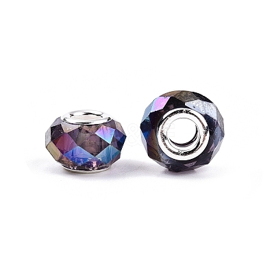 Transparent Glass European Beads GPDL-N004-D14mm-A16-1