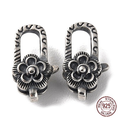 925 Thailand Sterling Silver Lobster Claw Clasps STER-D003-39AS-1