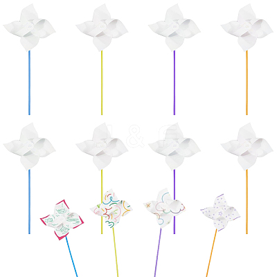 Paper & PVC Blank DIY Pinwheels Craft for Kids Art and Craft FIND-CP0003-26A-1