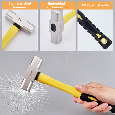 Stainless Steel Hammer TOOL-WH0127-08P-1