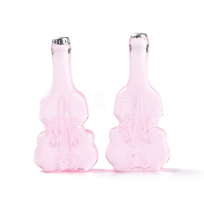 Violin Shape Dummy Wine Bottle Resin Cabochon RESI-E025-01B-1