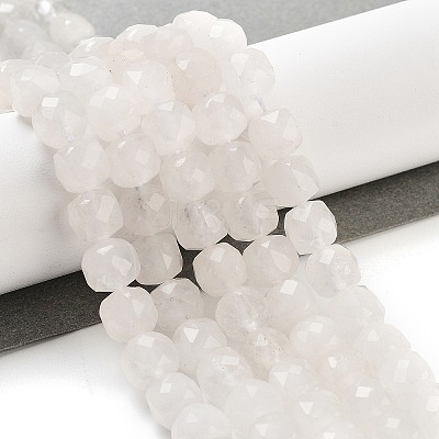 Natural White Jade Beads Strands G-H028-A09-17-1