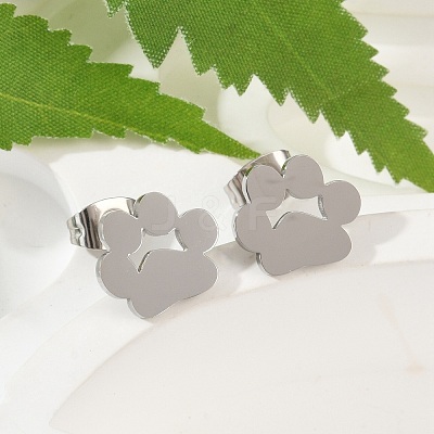 Tarnish Resistant 304 Stainless Steel Stud Earrings X-EJEW-E254-01P-1