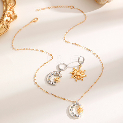 Brass Crystal Rhinestone Earrings & Necklaces WG06C1A-07-1