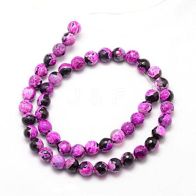 Natural Fire Crackle Agate Bead Strands G-K166-06F-8mm-07-1