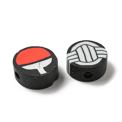 Handmade Polymer Clay Beads X-CLAY-E005-09-1