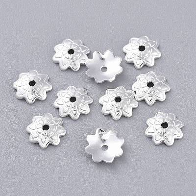 201 Stainless Steel Bead Caps STAS-K210-03S-1
