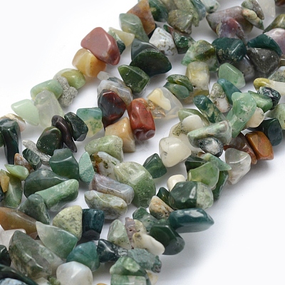 Natural Indian Agate Beads Strands G-P332-13-1