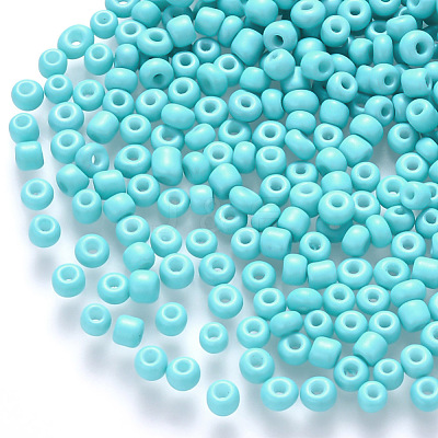 12/0 Baking Paint Glass Round Seed Beads SEED-S036-01A-13-1